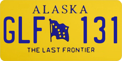 AK license plate GLF131