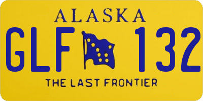 AK license plate GLF132