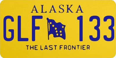 AK license plate GLF133