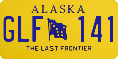 AK license plate GLF141