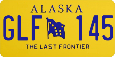 AK license plate GLF145