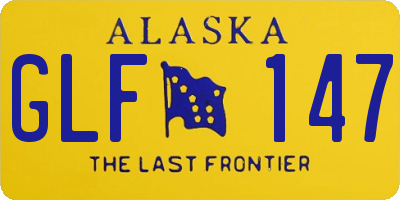 AK license plate GLF147