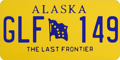 AK license plate GLF149