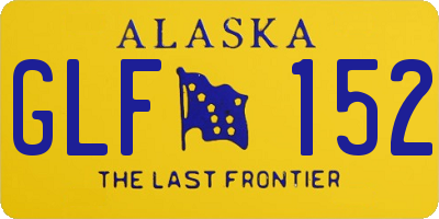 AK license plate GLF152