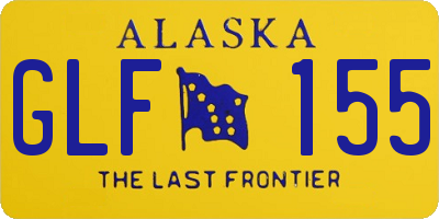 AK license plate GLF155