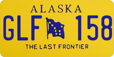 AK license plate GLF158