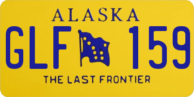 AK license plate GLF159