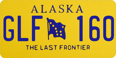 AK license plate GLF160