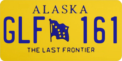 AK license plate GLF161