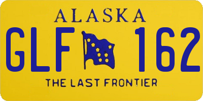 AK license plate GLF162