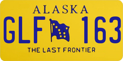 AK license plate GLF163
