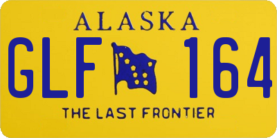 AK license plate GLF164