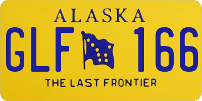 AK license plate GLF166