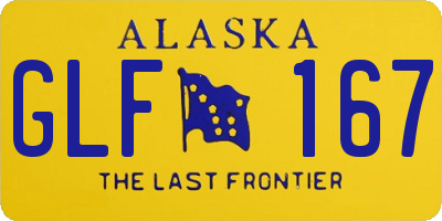 AK license plate GLF167