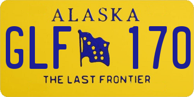 AK license plate GLF170