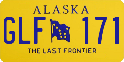 AK license plate GLF171