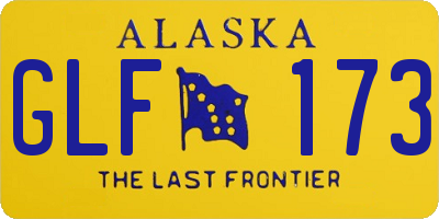 AK license plate GLF173