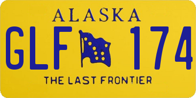 AK license plate GLF174
