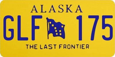 AK license plate GLF175