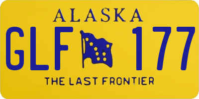 AK license plate GLF177