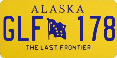 AK license plate GLF178