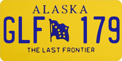 AK license plate GLF179