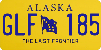 AK license plate GLF185