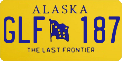 AK license plate GLF187