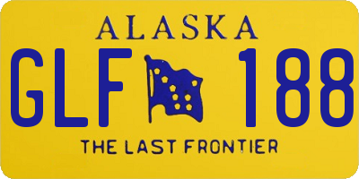 AK license plate GLF188