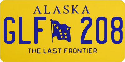 AK license plate GLF208