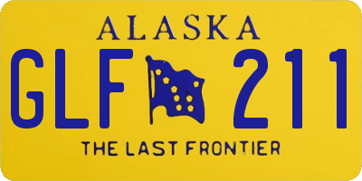 AK license plate GLF211