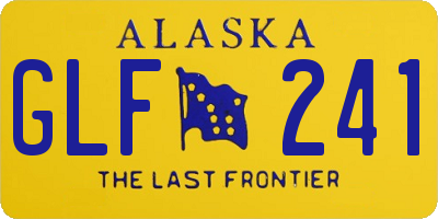 AK license plate GLF241