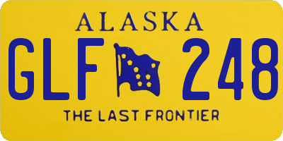 AK license plate GLF248