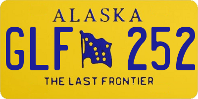AK license plate GLF252