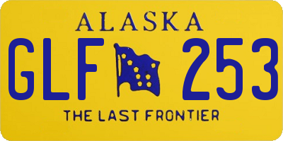 AK license plate GLF253