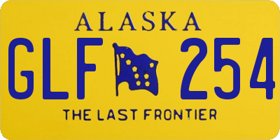AK license plate GLF254