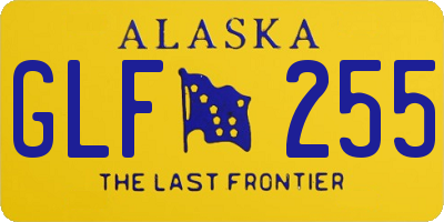 AK license plate GLF255