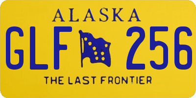 AK license plate GLF256