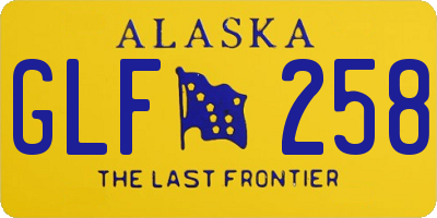 AK license plate GLF258