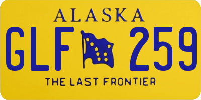 AK license plate GLF259