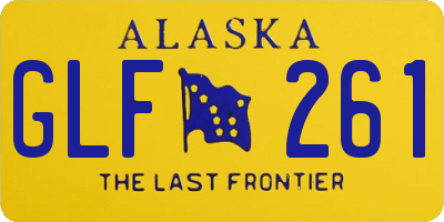 AK license plate GLF261