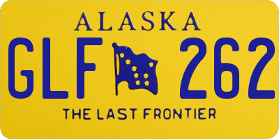 AK license plate GLF262