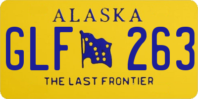 AK license plate GLF263