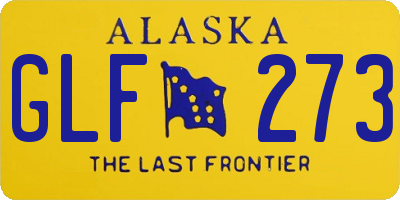 AK license plate GLF273