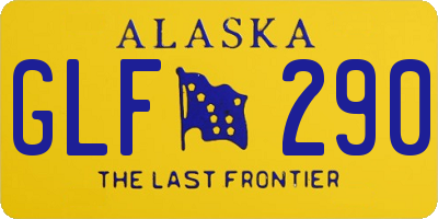 AK license plate GLF290