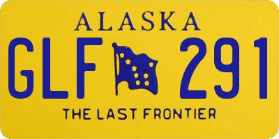 AK license plate GLF291