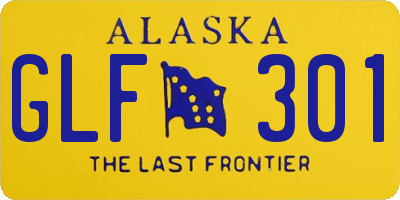 AK license plate GLF301