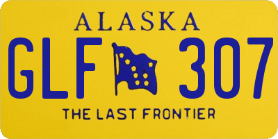 AK license plate GLF307