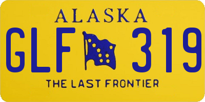 AK license plate GLF319