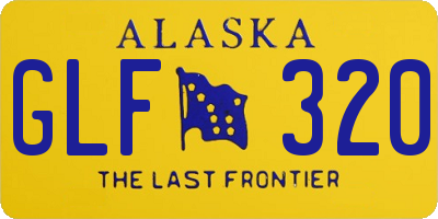 AK license plate GLF320